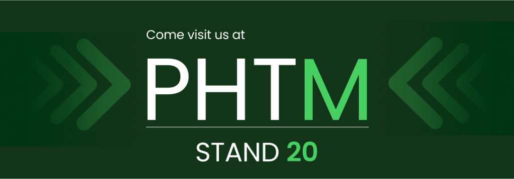 We will be at Stand 20 at PHTM Expo