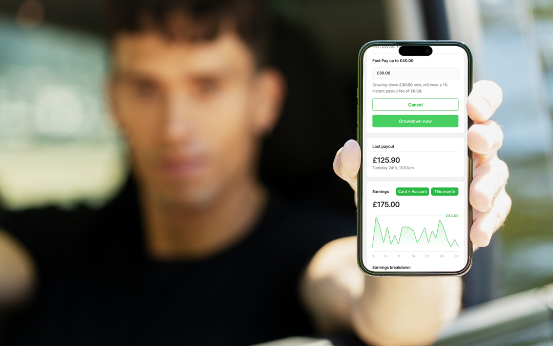 Driver showing payment
